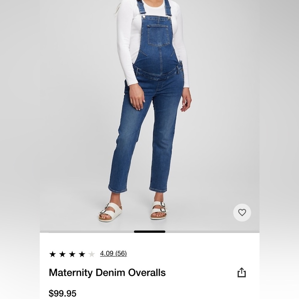 GAP Blue Maternity Denim Overalls